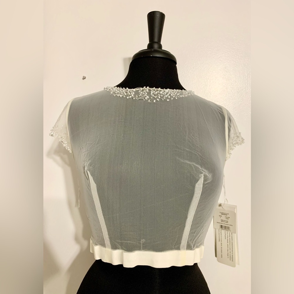 Bridal jacket over dress Shaw wrap ivory beaded button up
